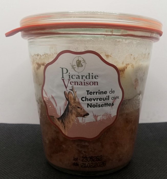 Terrine de chevreuil aux noisettes 200g Saveurs de nos Terroirs